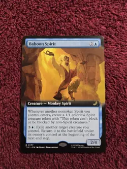MTG Baboon Spirit 0177 Regular Extended Art Avatar The Last Air Bender - Image 1