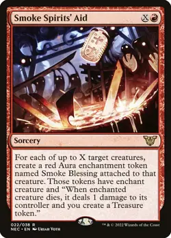 NM Smoke Spirits' Aid, MTG, Neon Dynasty Commander, Magic the Gathering, 22 - Image 1