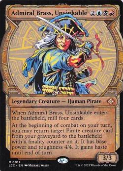 Admiral Brass, Unsinkable (Showcase) Lost Caverns of Ixalan Regular - Image 1