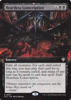 Heartless Conscription (Extended Art) Outlaws of Thunder Junction Regular - Image 1