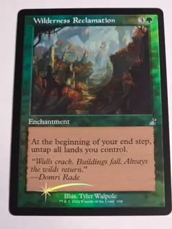 MTG - Wilderness Reclamation FOIL Retro Frame - Ravnica Remastered - Image 1