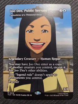 MTG Magic The Gathering -Joo Dee, Public Servant -M 0018 -NM -Borderless! 👀 - Image 1