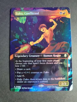 Zuko, Conflicted (Borderless Foil) Rare MTG Avatar - Image 1