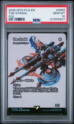 2025 MTG FINAL FANTASY: THROUGH THE AGES FOIL #0062 THE STRAHL PSA 10 - Image 1
