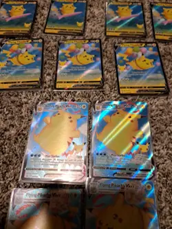 Pokemon Celebrations Pikachu Surfing And Pikachu Flying VMAX + V Lot Of 11 - Image 3