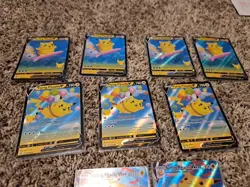 Pokemon Celebrations Pikachu Surfing And Pikachu Flying VMAX + V Lot Of 11 - Image 4