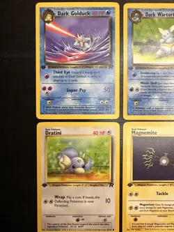 Team Rocket 1st Edition Lot Dark Wartortle & More Pokemon TCG - LP+ - Image 2