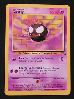1999 Fossil Set Gastly 33/62 Pokemon TCG Wizards of the Coast - Image 1