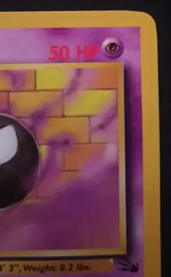 1999 Fossil Set Gastly 33/62 Pokemon TCG Wizards of the Coast - Image 4