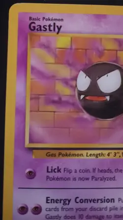 1999 Fossil Set Gastly 33/62 Pokemon TCG Wizards of the Coast - Image 5