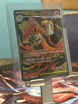 Pokemon Mega Camerupt ex Ultra Rare ME01: Mega Evolution 156/132 NM - Image 1