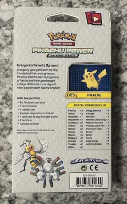 Pokemon XY Evolutions - Pikachu Power Theme Deck Cracked Ice Holo - NEW/SEALED - Image 2