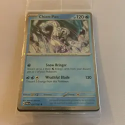 Pokemon Paradox Rift Chien-Pao 057/182 Cosmos Holo Sealed Exclusive - Image 1