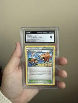 2013 Pokemon World Championships #BW95 Champions Festival CGC 9 - Image 1