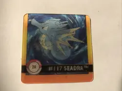 Horsea Seadra Artbox Pokemon Action Flipz Premier Edition #20 1999 - Image 1