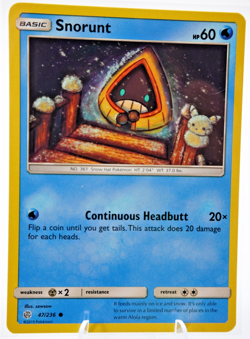 Snorunt Pokemon TCG 47/236 Sm-Cosmic Eclipse Regular - Image 1