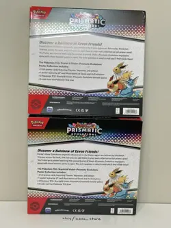 Pokemon TCG Scarlet & Violet Prismatic Evolutions Poster Collection Box Lot Of 2 - Image 2