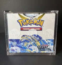 Pokemon Silver Tempest Booster Box Factory Sealed Sword & Shield w/ Acrylic Case - Image 1