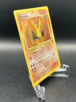 Moltres 12/62 Fossil Unlimited (1999) Holo Rare Card Vintage WOTC Pokemon TCG - Image 3