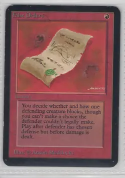 False Orders Alpha Edition - MTG Magic the Gathering VINTAGE - ACTUAL CARD - US - Image 1
