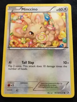 Minccino RC18/RC25 Legendary Treasures: Radiant Collection Holo pokemon card - Image 1