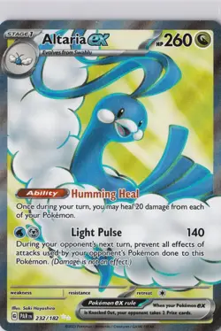Altaria ex 232/182 Full Art Paradox Rift Pokemon Trading Card NM - Image 2