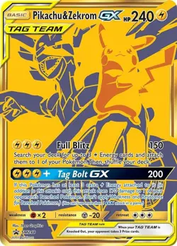 Pikachu & Zekrom GX - SM248 - Black Star Promo - Pokemon Card - NM - Image 1