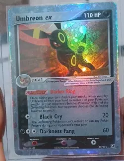 Pokemon Umbreon Ex 112 / 115 Unseen Forces DiY Placeholder Card NM+ - Image 1