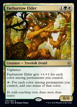 Faeburrow Elder - Light Play MTG Throne of Eldraine - Image 1