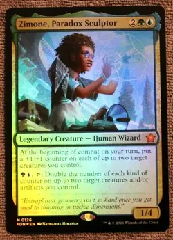 x1 Zimone, Paradox Sculptor FDN Foundations MTG 126 FOIL MYTHIC M/NM 1x - Image 1