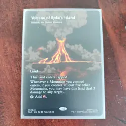 MTG Volcano of Roku's Island - Valakut, the Molten Pinnacle, NM-Mint, Borderless - Image 1