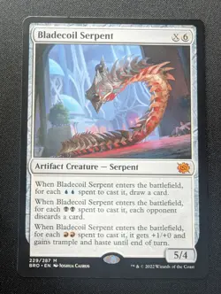 Magic the Gathering BLADECOIL SERPENT The Brothers' War #229 - Image 1