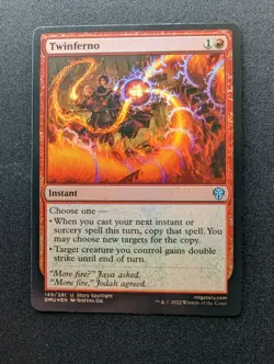 Magic the Gathering TWINFERNO FOIL Dominaria United #149 - Image 1
