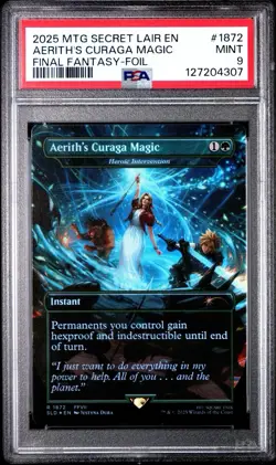 PSA 9 Aerith’s Curaga Magic R 1872 Instant Final Fantasy Mtg Foil - Image 1