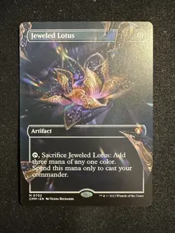 Jeweled Lotus (Borderless) Commander Masters Regular NM MTG Magic The Gathering - Image 1