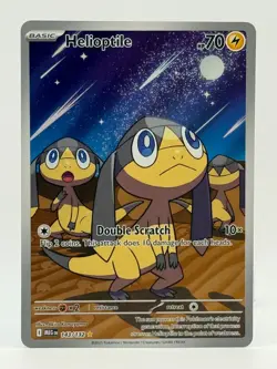 2025 Near Mint Pokemon Helioptile IR 143/132 Me01 Mega Evolution NM Illustration - Image 1