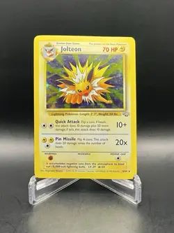 Jolteon 4/64 Jungle Set Unlimited (1999) Holo Rare Vintage WOTC Pokemon TCG - Image 1