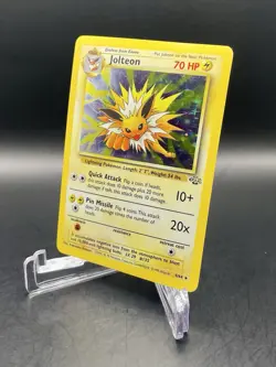 Jolteon 4/64 Jungle Set Unlimited (1999) Holo Rare Vintage WOTC Pokemon TCG - Image 2