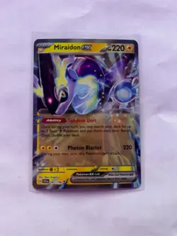 POKEMON TCG MIRAIDON EX 81/198 SCARLETT AND VIOLET BASE SET ULTRA RARE!! - Image 1