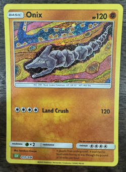 ⛰ Onix CLV 010/034 ⛰ Pokemon TCG Classic Collection NM ⚠ MINOR PRINT ERROR - Image 1