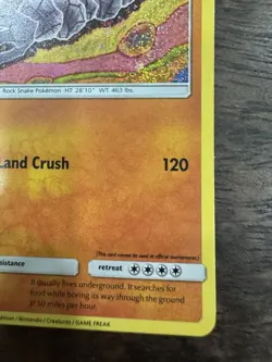 ⛰ Onix CLV 010/034 ⛰ Pokemon TCG Classic Collection NM ⚠ MINOR PRINT ERROR - Image 3