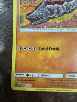 ⛰ Onix CLV 010/034 ⛰ Pokemon TCG Classic Collection NM ⚠ MINOR PRINT ERROR - Image 4