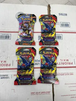 Pokemon TCG Mega Evolution Phantasmal Flames 4x Sleeved Booster Pack Set NEW - Image 2