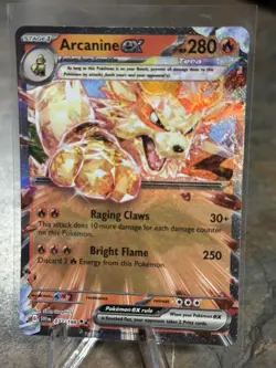 Pokemon TCG Arcanine EX Double Rare Scarlet & Violet Base Set 032/198 - Image 1