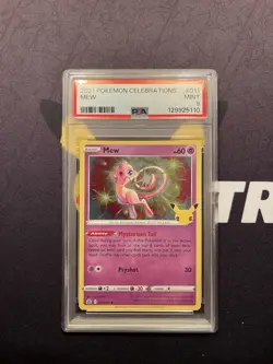 2021 Pokemon Celebrations 011/025 Mew Holo PSA 9 Mint - Image 1
