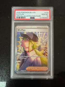 N's Plan SIR 170/086 SV11B Black Bolt English Pokemon TCG PSA 10 GEM MT - Image 1