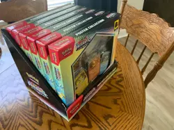 Pokemon Prismatic Evolutions Poster Collection Boxes Lot of 6 with Display - Image 1