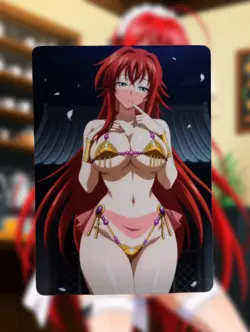 Rias Gremory High School DxD Anime Waifu Sexy Goddess Doujin Lewd Hentai Card - Image 1
