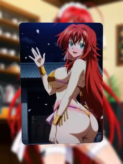 Rias Gremory High School DxD Anime Waifu Sexy Goddess Doujin Lewd Hentai Card - Image 1