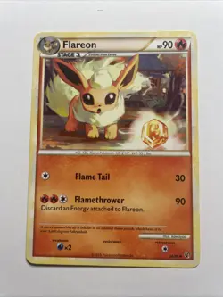 Flareon 26/90 Undaunted Regular Non-Holo TCG Pokemon card - Image 1